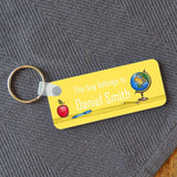 Personalised Back to School Name Badge Multiple Colours Available Keyrings Always Personal 