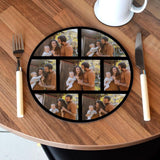 Personalised Photo Collage Placemat Round Placemat Always Personal 