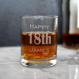 Personalised Shot Glass Birthday 18th, 21st or Any Age Glass Always Personal 