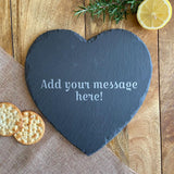 Personalised Engraved Heart Slate Placemat Custom Message Placemat Always Personal 