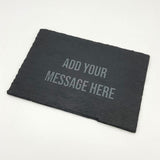 Personalised Rectangle Slate Placemat Engraved Message Placemat Always Personal 