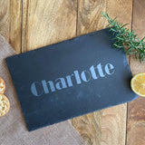 Personalised Slate Placemat Engraved Name Rectangle Placemat Always Personal 
