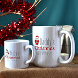 Personalised Christmas Mug Set Small and Large