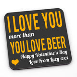 Personalised Valentine's Day Coaster Gift Coaster Always Personal 