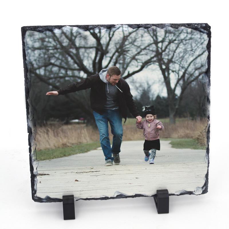 Personalised Square Photo Slate Photo Slate Always Personal 