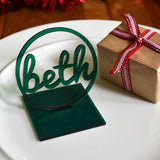 Personalised Christmas Dinner Table Decoration Name Cut Out Christmas Decoration Always Personal 