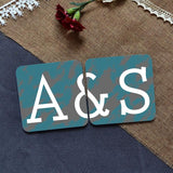 Initial coasters personalised for couples
