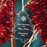 Personalised Engraved Acrylic Christmas Tree Decoration New Home Christmas Decoration Always Personal 