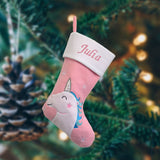 personalised unicorn stocking for Christmas
