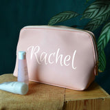 Personalised make up bag with custom printed name