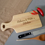 Personalised Wooden Chopping Board With Handle Any Message