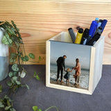 Personalised pen pot with custom photo
