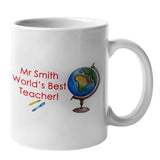 Personalised Teacher Mug "Worlds Best Teacher" Mug Always Personal 