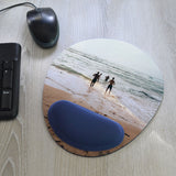 Personalised Oval Mouse Mat with Arm and Wrist Rest