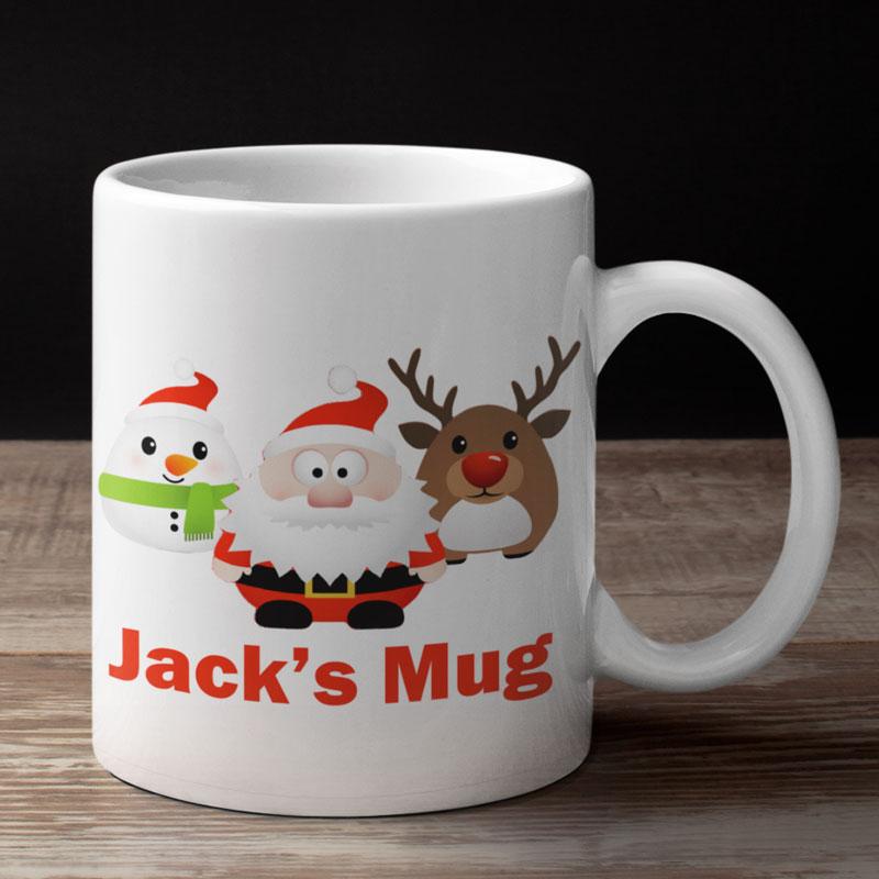 Personalised Kids Christmas Mug 