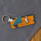Personalised Owl "Its Been A Hoot" Rectangular Key Ring Keyrings Always Personal 