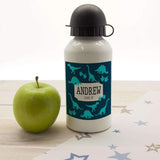 Jurassic Fun Silhouette Personalised Water Bottle Water Bottle Treat 