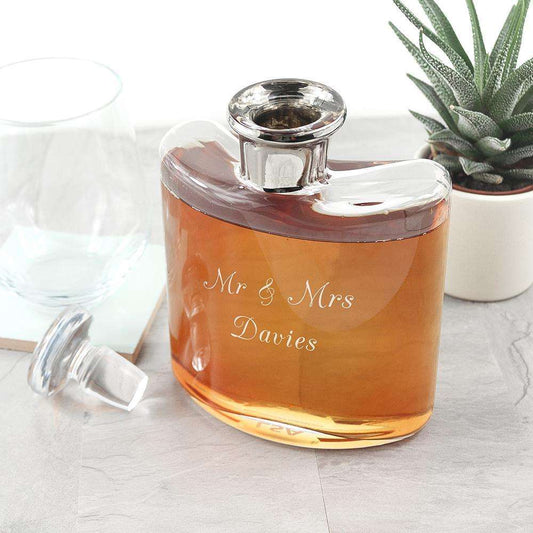 LSA Personalised Platinum Necked Decanter Glassware Treat 