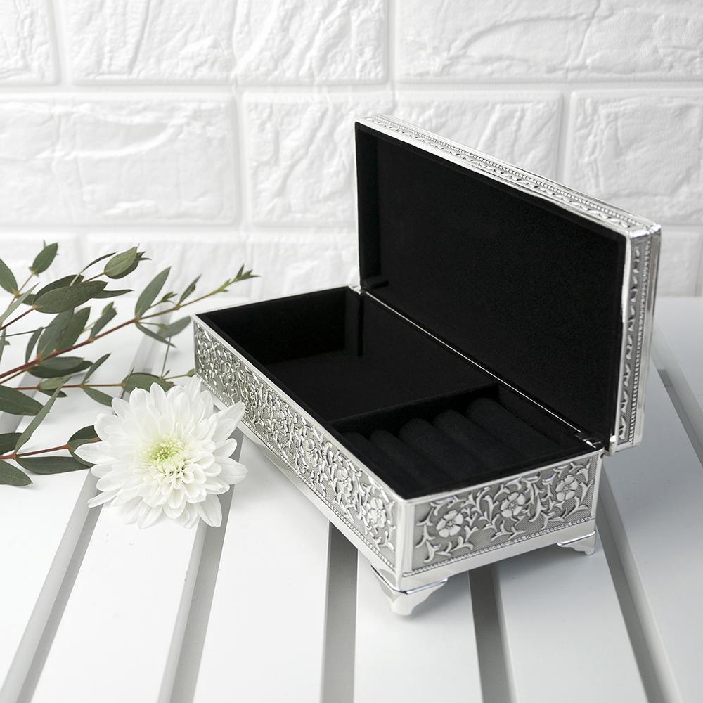 Personalised Silver Trinket Box Box Treat 