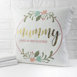 Personalised Floral Wreath Cushion Cover Cushion Treat 