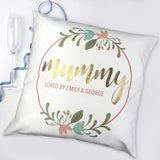 Personalised Floral Wreath Cushion Cover Cushion Treat 