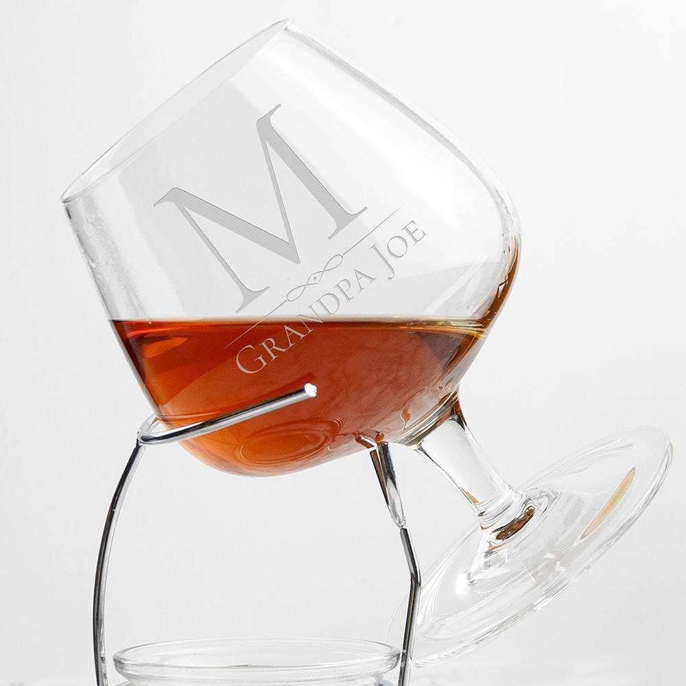 Personalised Brandy Warmer Set Glassware Treat 