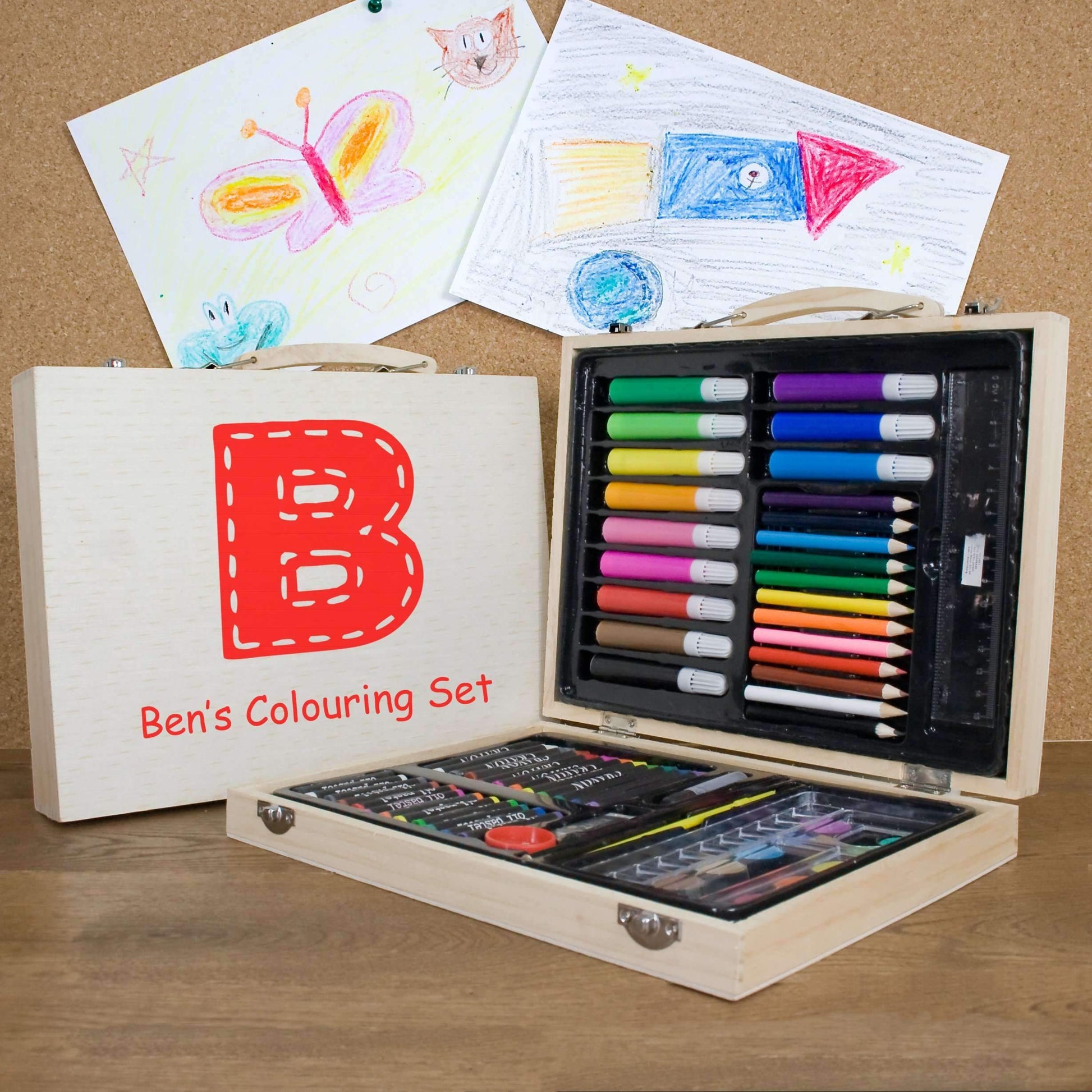 Personalised Children's Colouring In Set Set Treat 