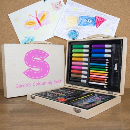 Personalised Children's Colouring In Set Set Treat 