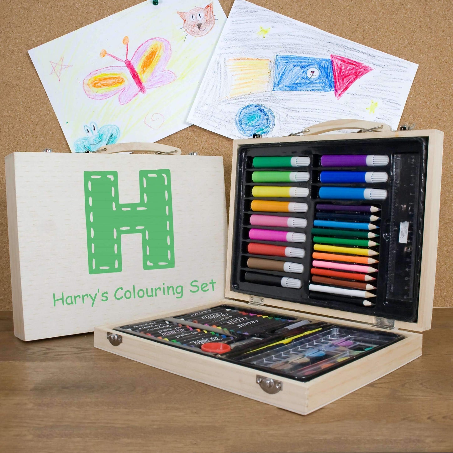 Personalised Children's Colouring In Set Set Treat 