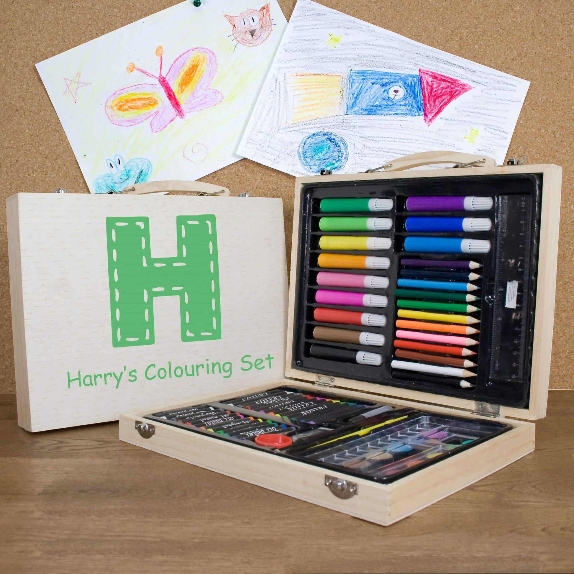 Personalised Children's Colouring In Set Set Treat 