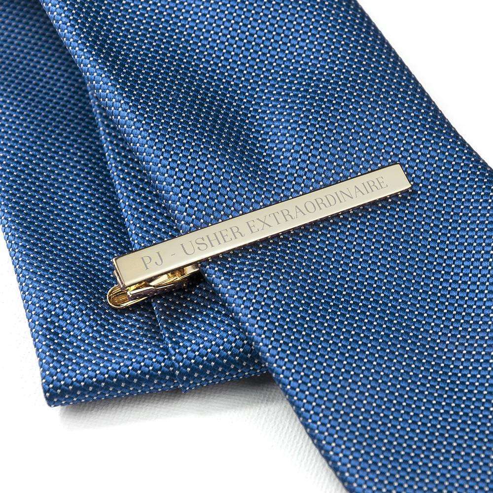 Personalised Gold Plated Tie Clip Accessories Treat 