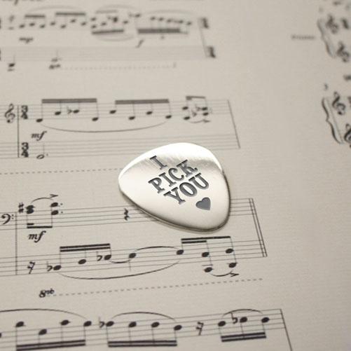 Personalised I Pick You Plectrum Accessories Treat 