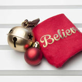 Personalised Kids Crimson & Gold Christmas Day Socks Socks Treat 