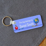 Personalised Back to School Name Badge Multiple Colours Available Keyrings Always Personal 